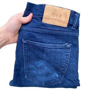 Vintage Edwin Jeans Size 34 ED-85 Slim Tappered Blue